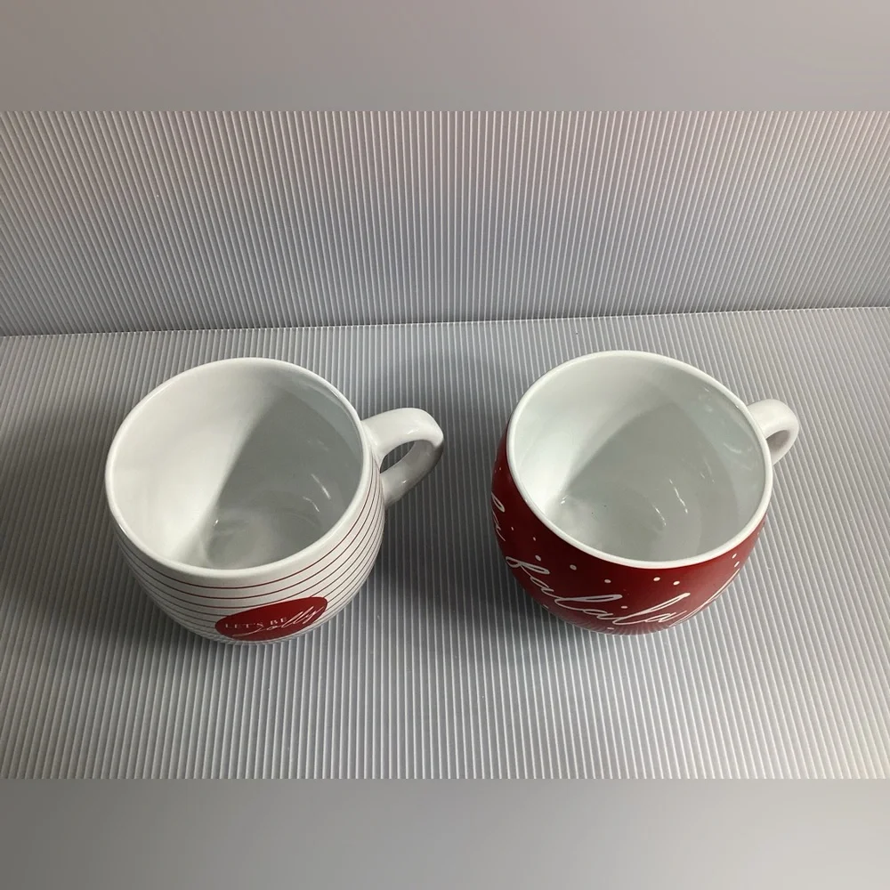 Set of 2 Modern Gourmet Foods Christmas Mugs